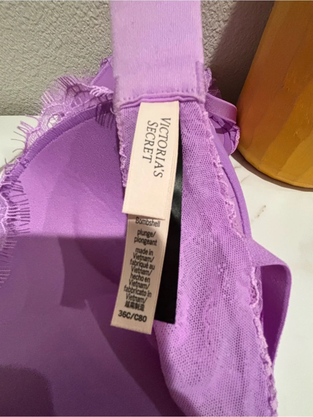 Victoria's Secret Lavender Lace Push-Up Bra